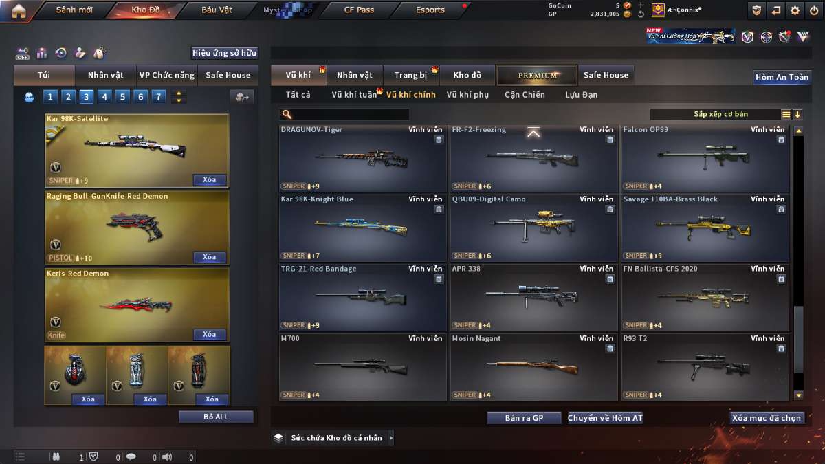 shop acc cf uy tin gia re